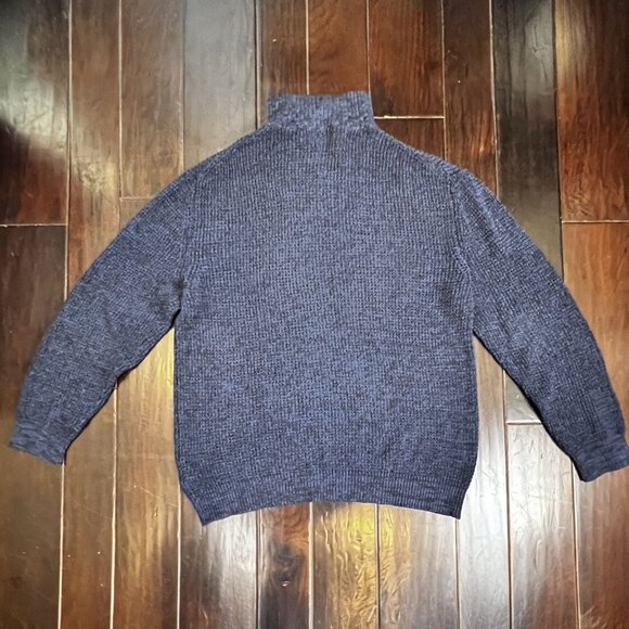 St Johns Bay Sweater Men 2XL Button Mock Neck Pullover Commando Classic Academia - Picture 2 of 12